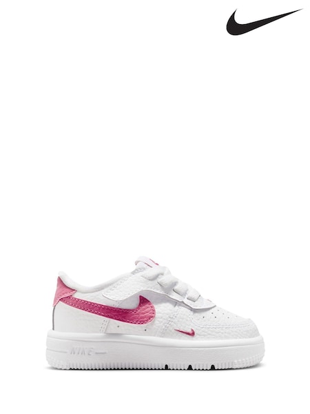 Nike White Infant Air Force 1 Easy On Trainers (W30492) | £45