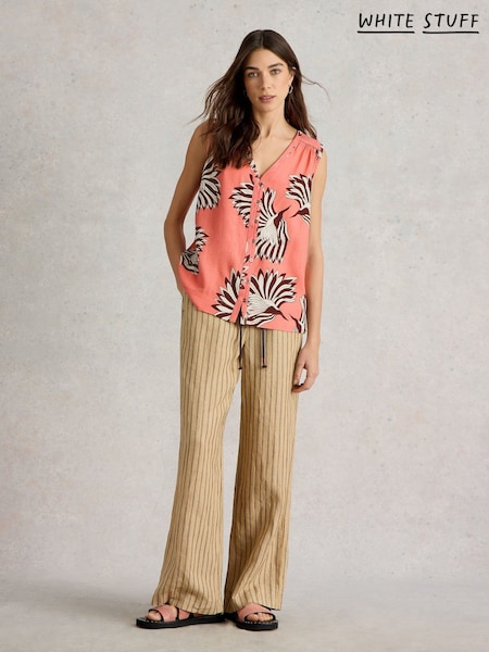 White Stuff Pink Delilah Button Top (W30521) | £49