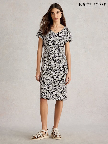 White Stuff Blue Tallie Jersey Dress (W30541) | £49