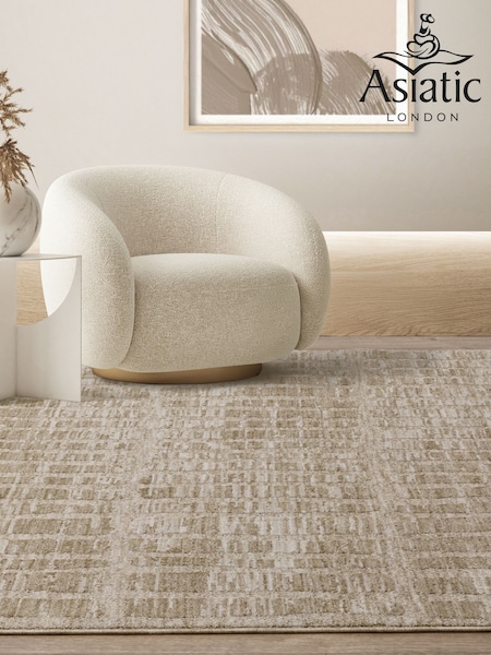 Asiatic Rugs Beige Laurent Grid Rug (W30559) | £139 - £579
