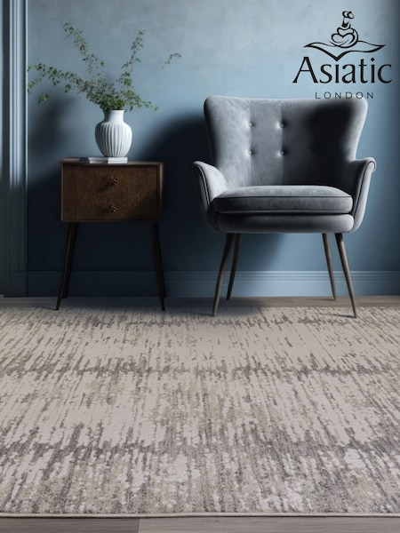 Asiatic Rugs Grey Anders Distress Rug (W30563) | £109 - £349