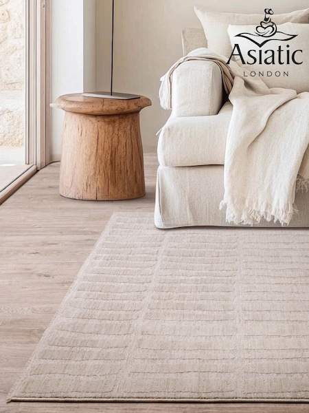 Asiatic Rugs Beige Laurent Grid Rug (W30574) | £139 - £579