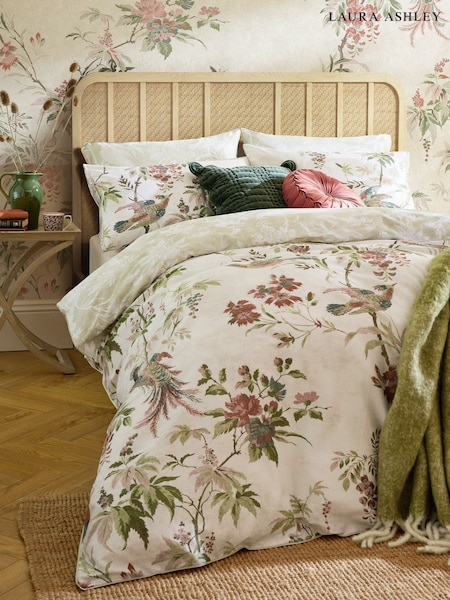 Laura Ashley MultiSage Attleton 220 Thread Count Duvet Cover and Pillowcase set (W30684) | £65 - £120