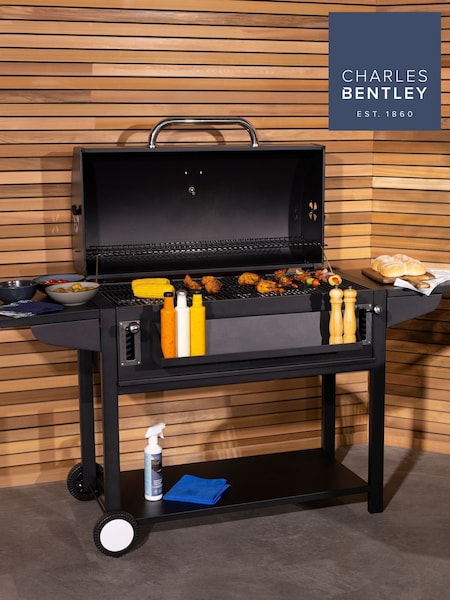 Charles Bentley Black Deluxe Charcoal BBQ Gril (W30730) | £290
