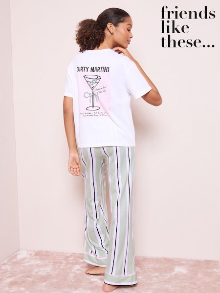 Friends Like These Green Martini Nightwear Set (W30888) | £26