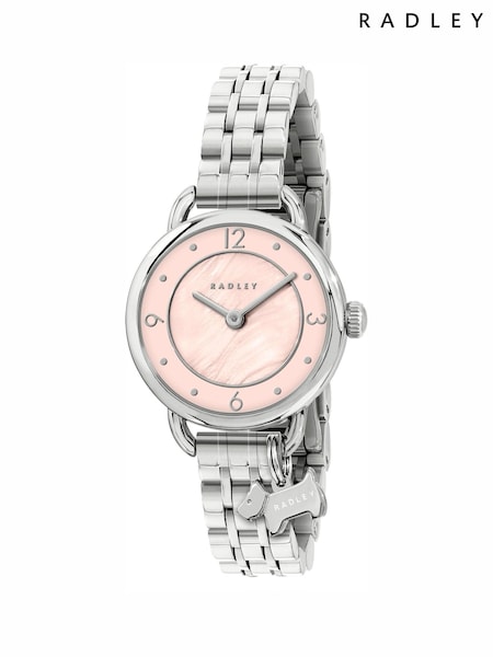 Radley Silver Tone Mother of Pearl Bracelet Watch (W30940) | £95