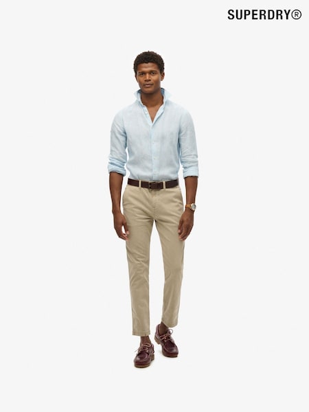 Superdry Brown International Chino Trousers (W30980) | £55