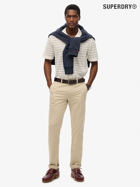 SUPERDRY White SUPERDRY Knitted Texture Shirt (W30983) | £45