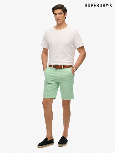 Superdry Green Officer Chino Shorts (W30984) | £45