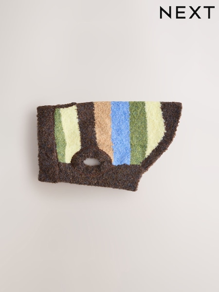 Multi Stripe Boucle Knitted Dog Jumper With Wool (W31135) | £18 - £26