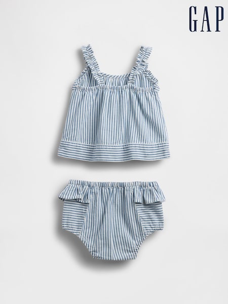 Gap Blue Denim Stripe Outfit Set (W31253) | £25