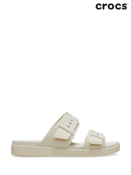 Crocs -Sandstone Brooklyn Buckle Low Sandals (W31627) | £50