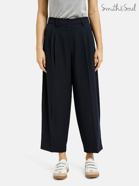 Smith & Soul Blue Cropped Trousers (W31714) | £99