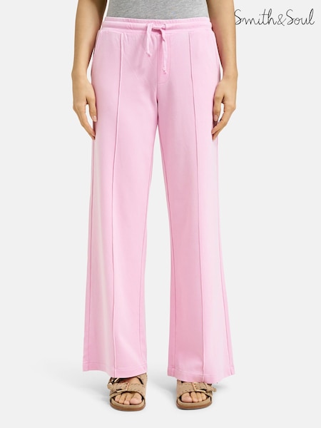 Smith & Soul Pink Washed Jersey 100% Cotton Joggers (W31723) | £99