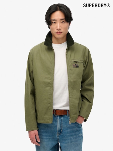Superdry Green Cord Collar Ranch Jacket (W31875) | £85