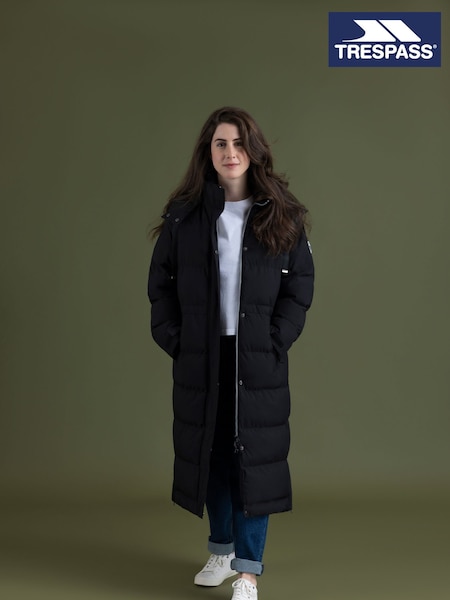 Trespass Female Colter Rainwear Black Coats (W32046) | £75