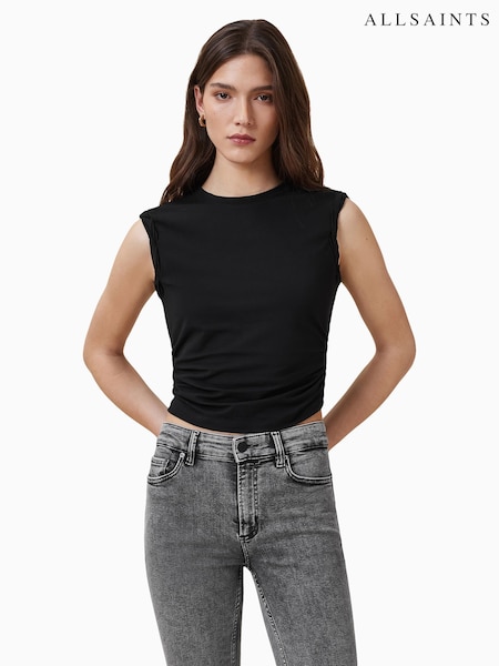 AllSaints Black West Tank Top (W32112) | £49