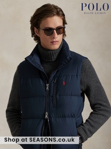 Blue - Regular Polo Ralph Lauren Gorham Down Gilet