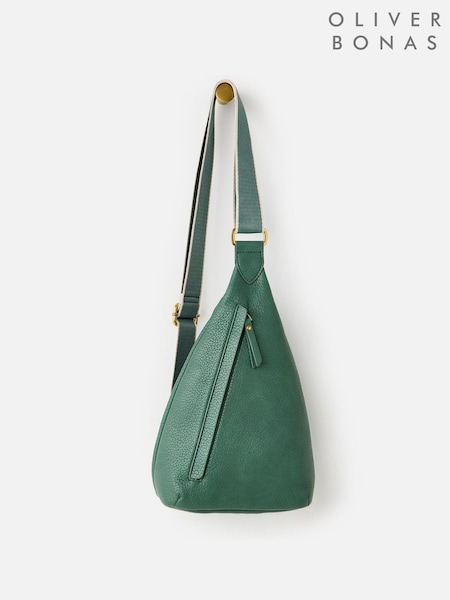 Oliver Bonas Green Brooke Moss Cross-body Belt Bag (W32425) | £42