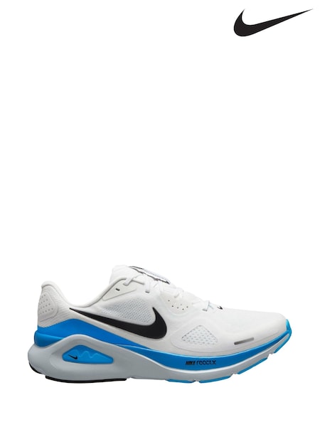 Nike white Structure 26 Road Running Trainers (W32643) | £130