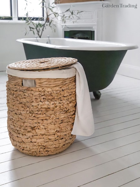 Garden Trading Natural Milborne Woven Laundry Hamper (W32647) | £90