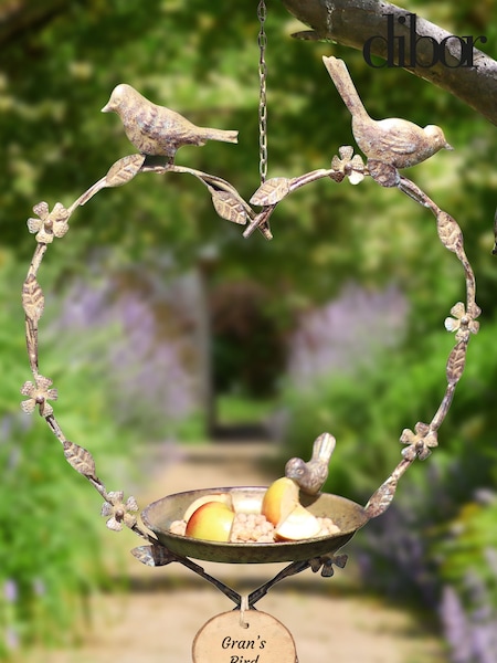 Hanging Heart Garden Bird Feeder by Dibor (W32677) | £24