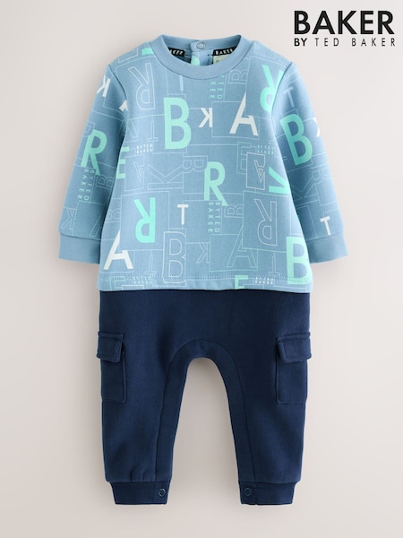 Baker by Ted Baker All Over Print Long Sleeve Romper (W32708) | £32 - £35