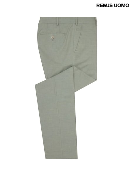 Remus Uomo Green Slim Leg Smart Trousers (W32833) | £80