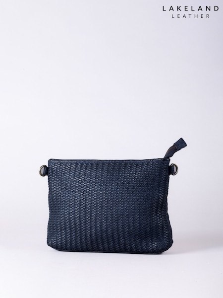 Lakeland Leather Blue Wreay Cross-Body Bag (W32842) | £70