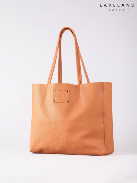 Lakeland Leather Orange Tarn Leather Bucket Bag (W32848) | £70