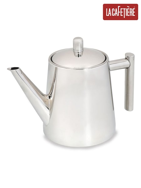 La Cafetiere Silver Stainless Steel Loose Leaf Teapot with Infuser (W32895) | £37