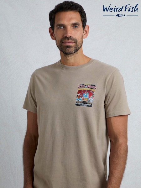 Weird Fish Cream The Lord of The Wings Heritage Artist Tee RSPB Collaboration 100% Cotton T-Shirt (W32974) | £28
