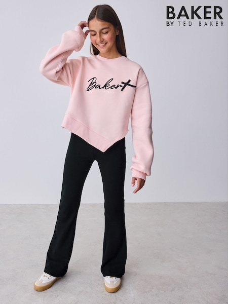 Baker by Ted Baker 2 Piece Asymmetric Sweatshirt and Flare Leggings Set (W33019) | £34 - £39