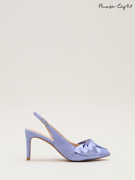 Phase Eight Blue Twist Slingback Shoes (W33042) | £109
