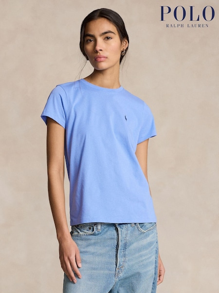 Polo Ralph Lauren Blue Jersey Crewneck T-Shirt (W33097) | £75