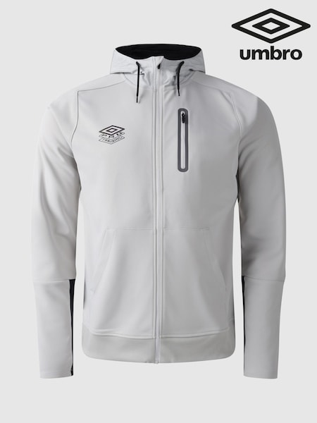 Umbro Grey Pro Training FZ Hoodie (W33106) | £33
