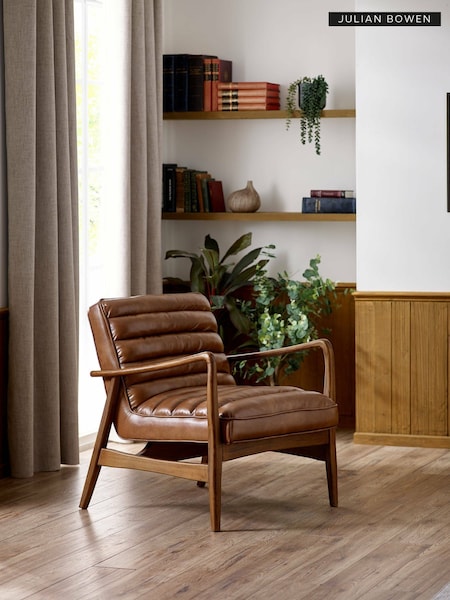 Julian Bowen Brown Marshall Accent Chair (W33139) | £325