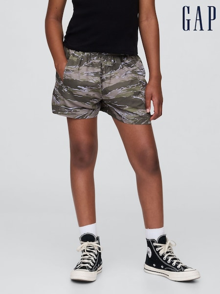 Gap Green Camo Poplin Easy Shorts (4-13yrs) (W33163) | £18