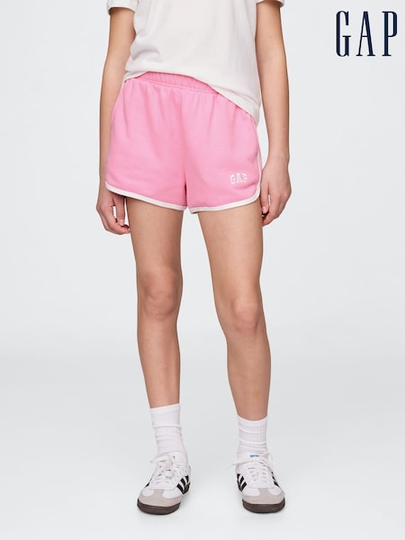 Gap Pink Logo Dolphin Sweat Shorts (4-13yrs) (W33172) | £18