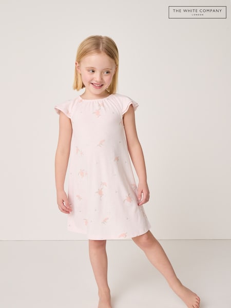 The White Company Pink Under The Sea Turtle Nightie (W33189) | £26 - £28