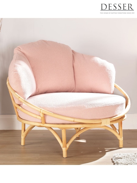 Desser Natural Snug Rattan Chair (W33232) | £390