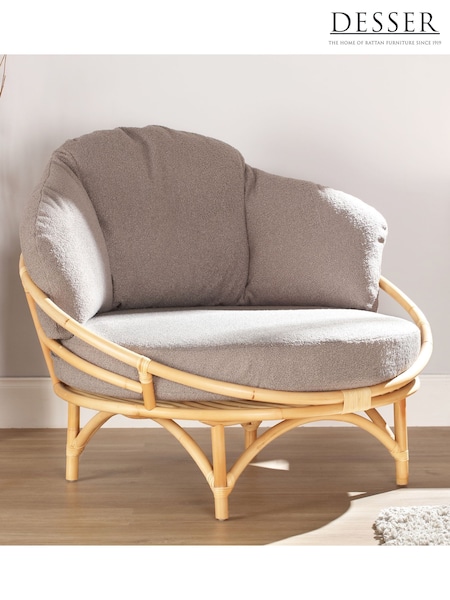 Desser Natural Snug Rattan Chair (W33240) | £390