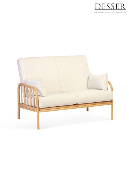 Desser 6 Piece Light Oak Aspen Rattan Conservatory Sofa Set Cushions (W33245) | £2,350