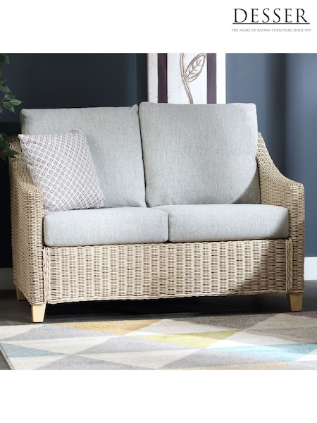 Desser Natural Dijon Rattan 2 Seater Sofa (W33255) | £710