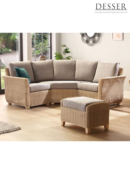 Desser 3 Piece Natural Corsica Corner Modular Fabric Sofa Set (W33258) | £1,646