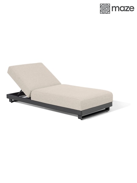 Maze Oatmeal Ibiza Garden Sunlounger (W33335) | £766