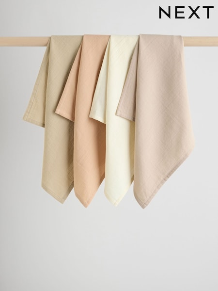 Neutral Baby Muslins Cloths 4 Pack (W33375) | £12 - £14