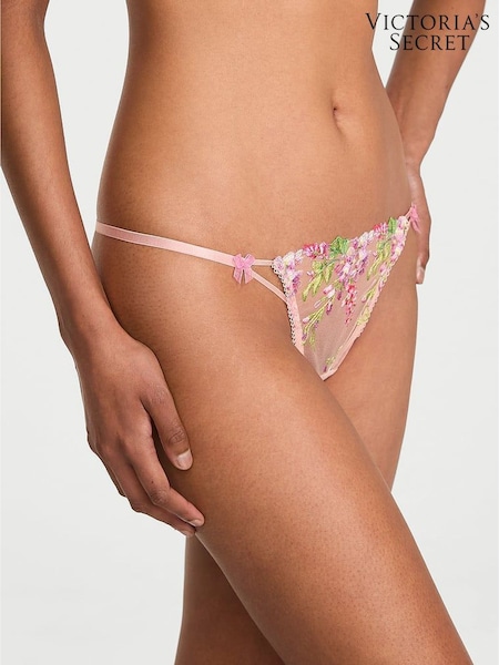Victoria's Secret Pink G String Wisteria Embroidery Knickers (W33410) | £25