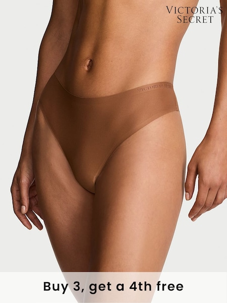 Victoria's Secret Caramel Nude Thong Mid-Rise Knickers (W33422) | £16