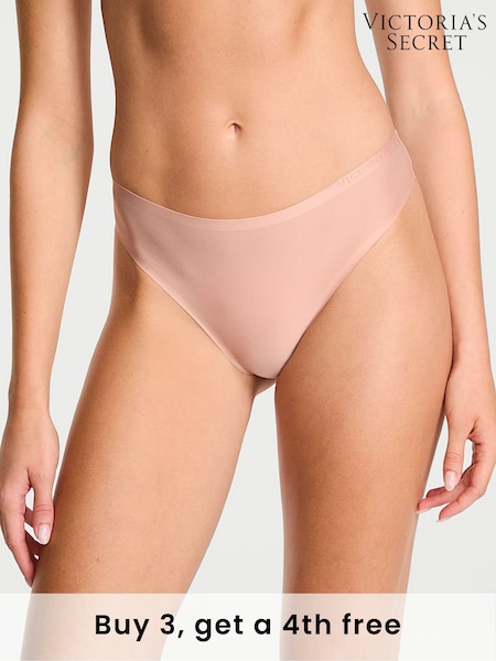 Victoria's Secret Macaron Nude Thong Mid-Rise Knickers (W33425) | £16